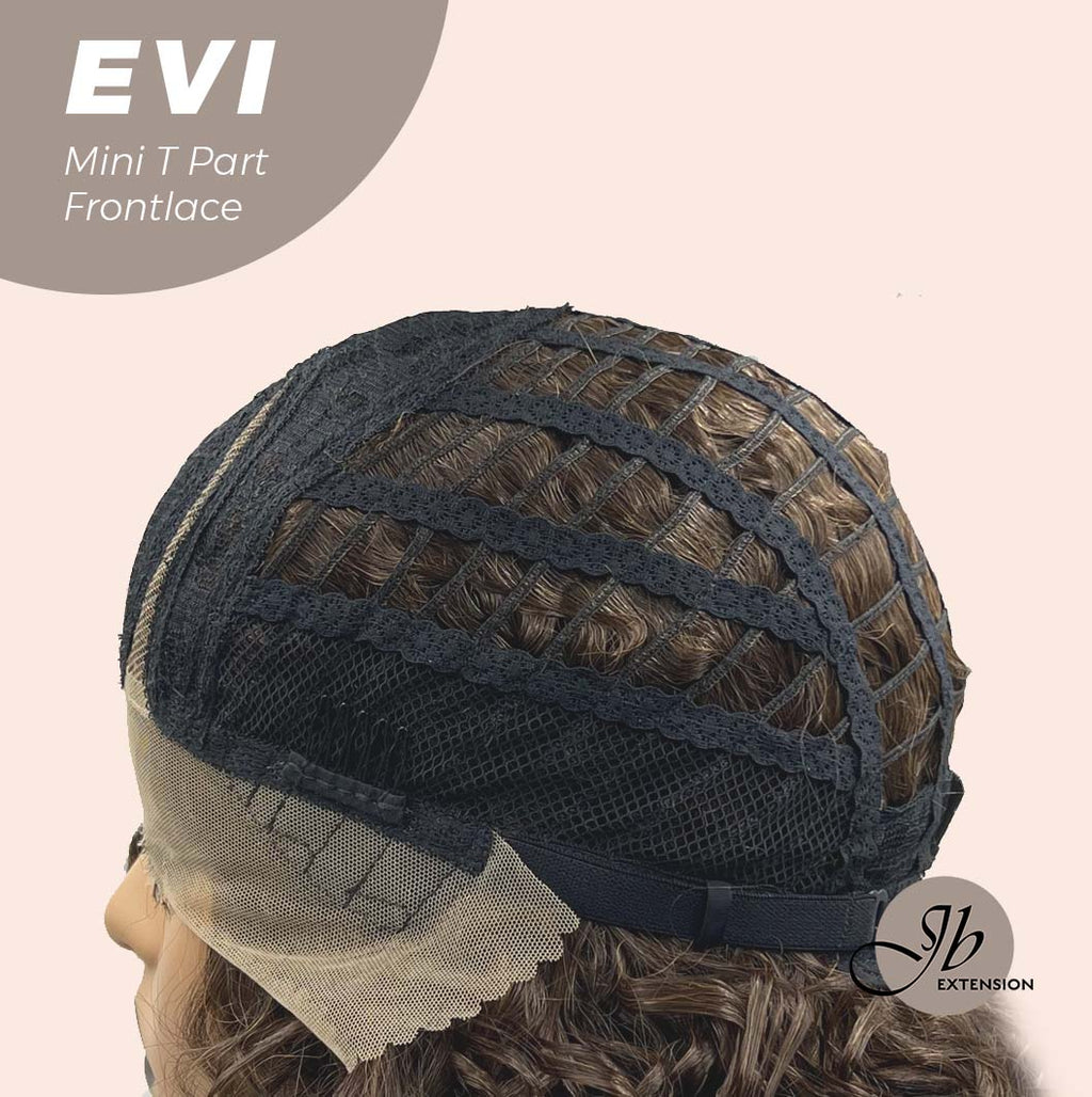 [PRE-ORDER] JBEXTENSION 15 Inches Deep Curly Brown Side Part Mini T Part Frontlace Glueless Wig EVI