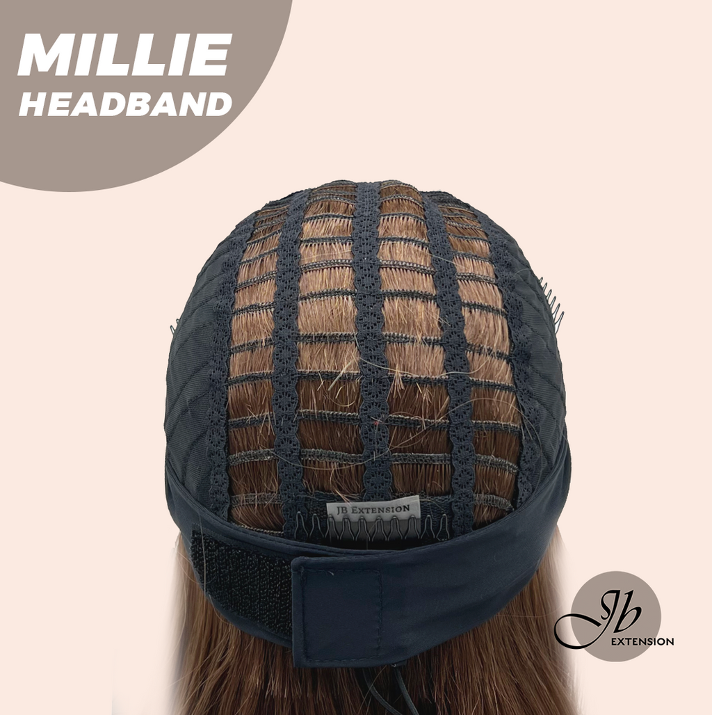 JBEXTENSION 16 Inches Wave Mocha Headband Wig MILLIE HEADBAND