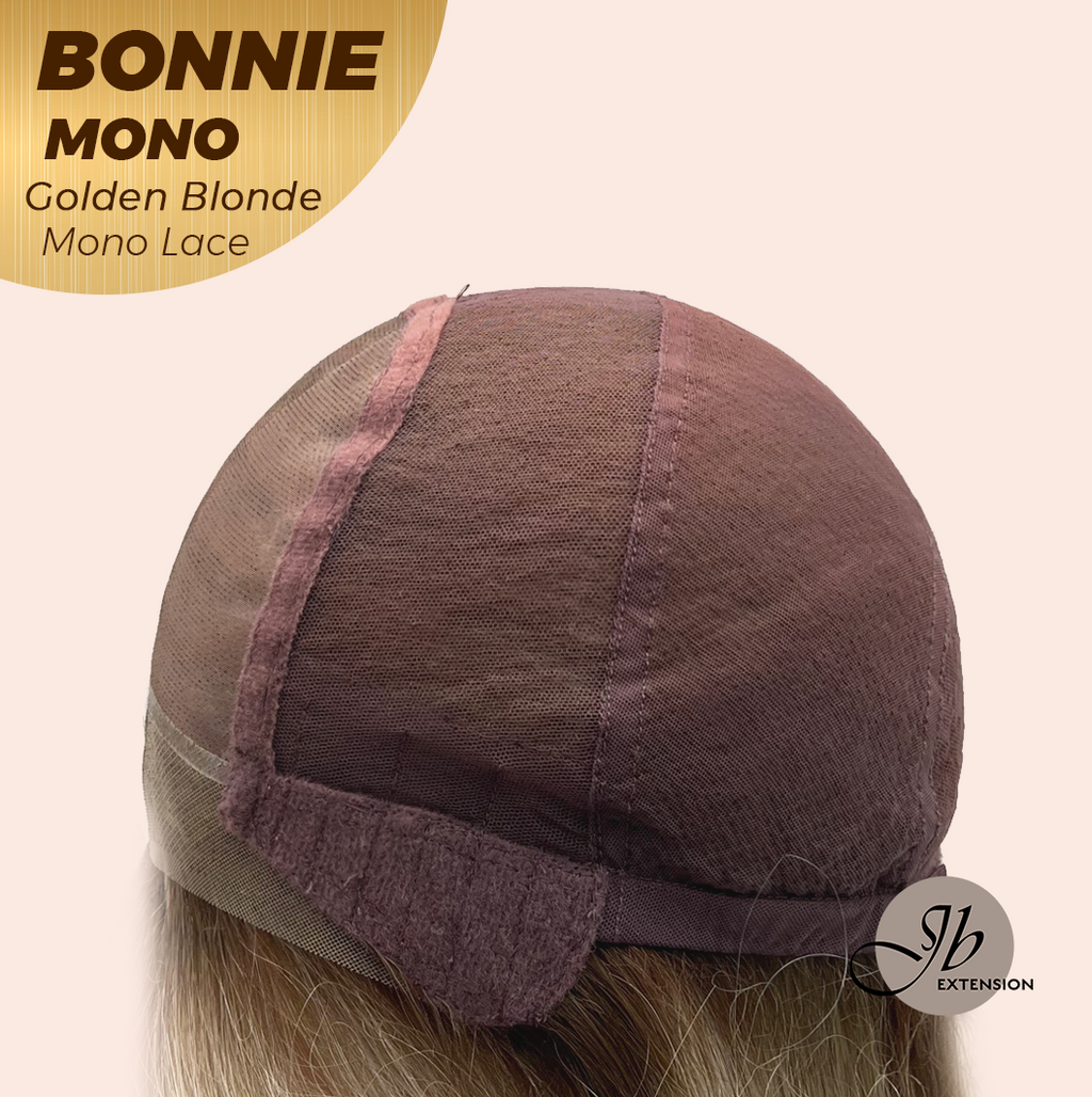 [PRE-ORDER] JBEXTENSION BONNIE MONO GOLDEN BLONDE Full Monofilament Handmade Full Lace Full Hand Tied Wig 12 Inches Golden Blonde With Dark Root Mono Lace Handmade Futura Fiber Glueless Wig BONNIE MONO GOLDEN BLONDE【BENDY EAR TABS】
