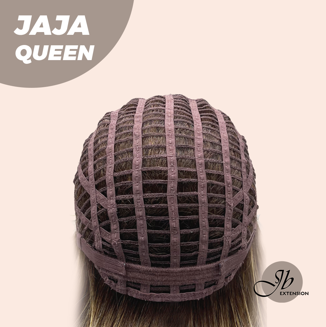 JBEXTENSION 12 Inches Hazelnut Short Women Fashion Wig With Bangs JAJA QUEEN HAZELNUT【PLUS PERMATEASE】【BENDY EAR TABS】