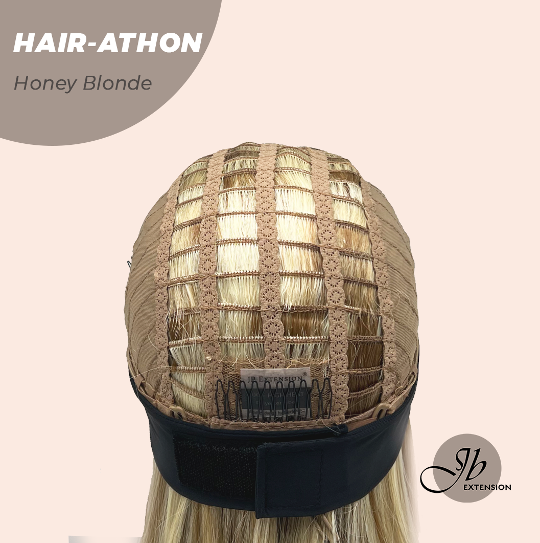 JBEXTENSION 18 Inches Curly Honey Blonde Headband Wig HAIR-ATHON - HONEY BLONDE