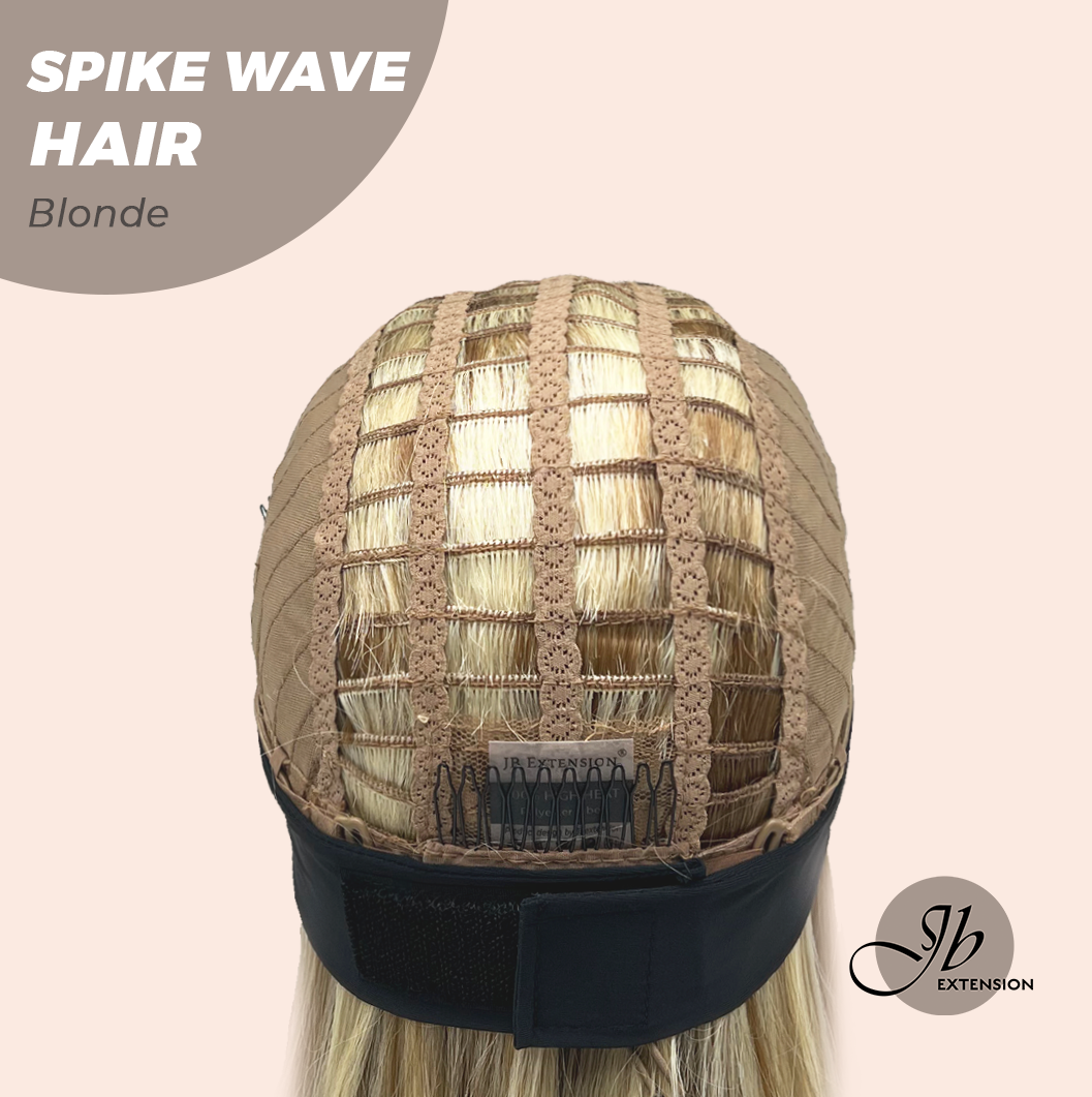 JBEXTENSION 24 Inches Long Curly Hair Blonde Headband Wig SPIKE WAVE HAIR - BLONDE