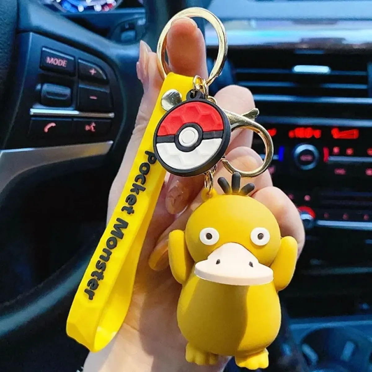 "Pokemon Action Figure Keychain - Pikachu, Charmander, Snorlax, Squirtle