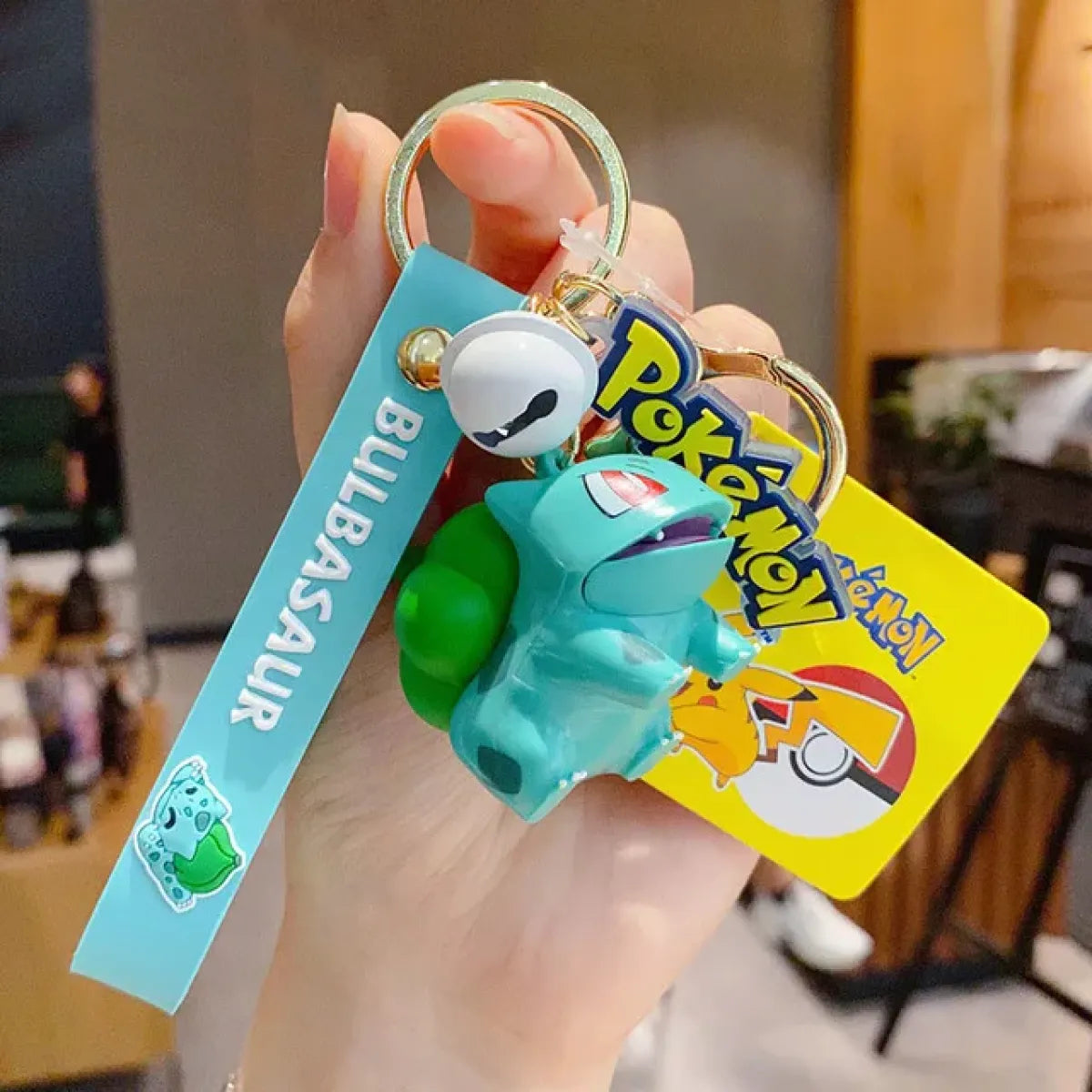 "Pokemon Action Figure Keychain - Pikachu, Charmander, Snorlax, Squirtle
