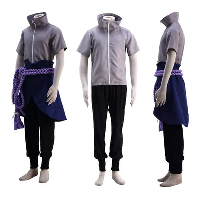 Sasuke Uchiha Cosplay Costume – Naruto Shippuden Outfit with Rope