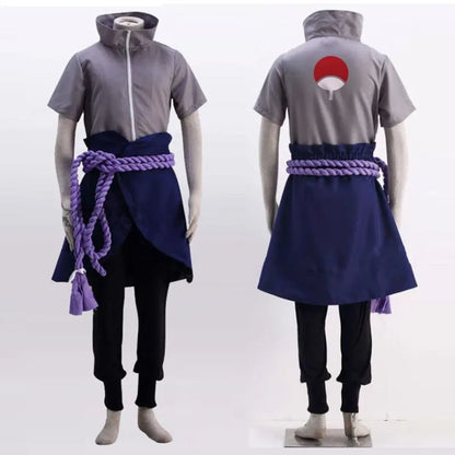 Sasuke Uchiha Cosplay Costume – Naruto Shippuden Outfit with Rope