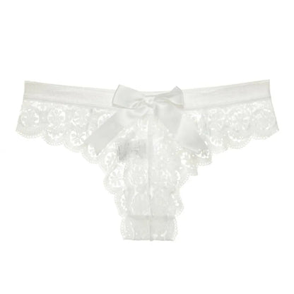 Women's Solid Laced Thong