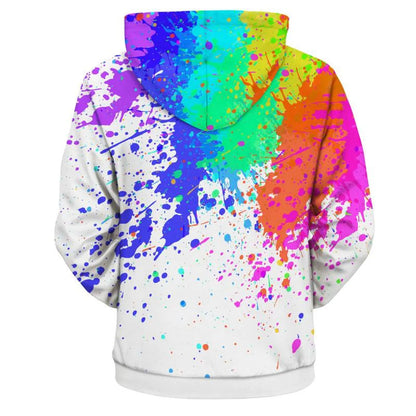 3D Spray Paint Printed Hoodie