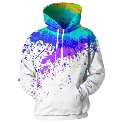 3D Spray Paint Printed Hoodie