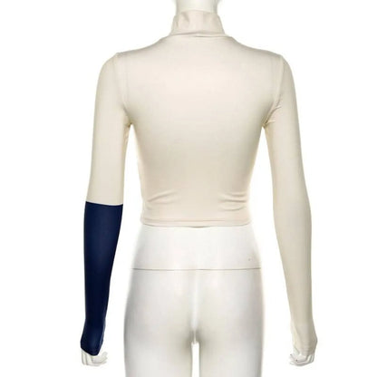 Casual Stretch Slim Crop Tops