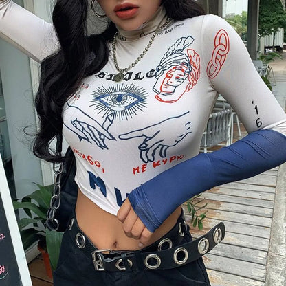 Casual Stretch Slim Crop Tops