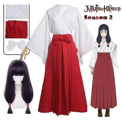 Utahime Iori Cosplay Costume – Jujutsu Kaisen Kimono with Wig Set
