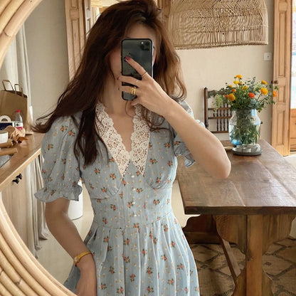 Vintage Floral Dress for Women