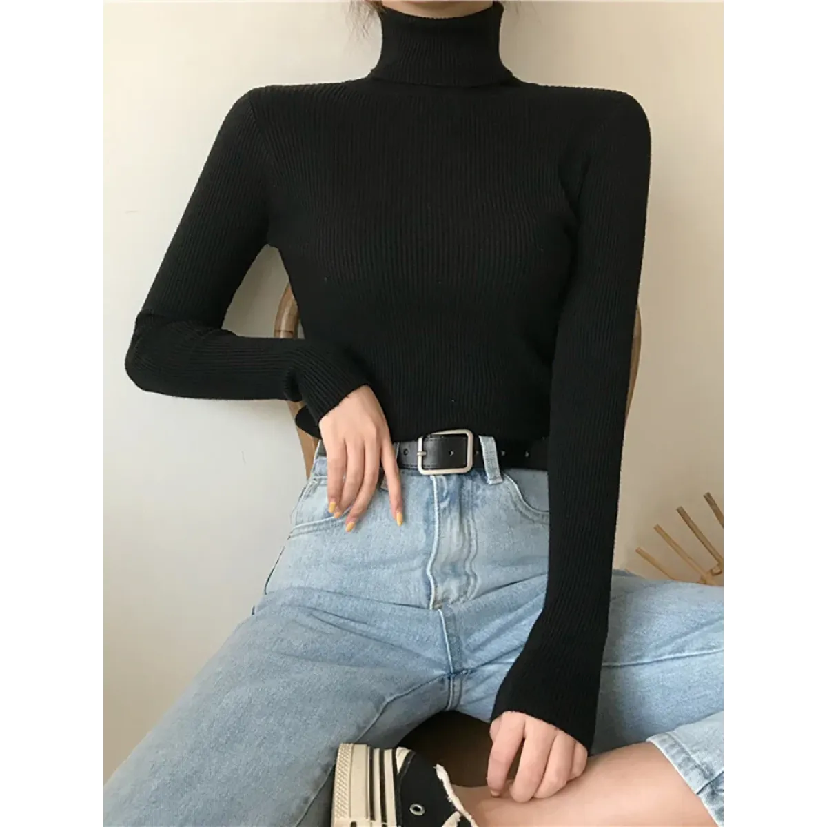 Vintage Harajuku Turtleneck Sweater