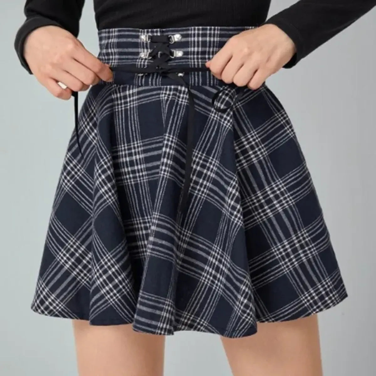 Vintage Plaid Mini Skirt