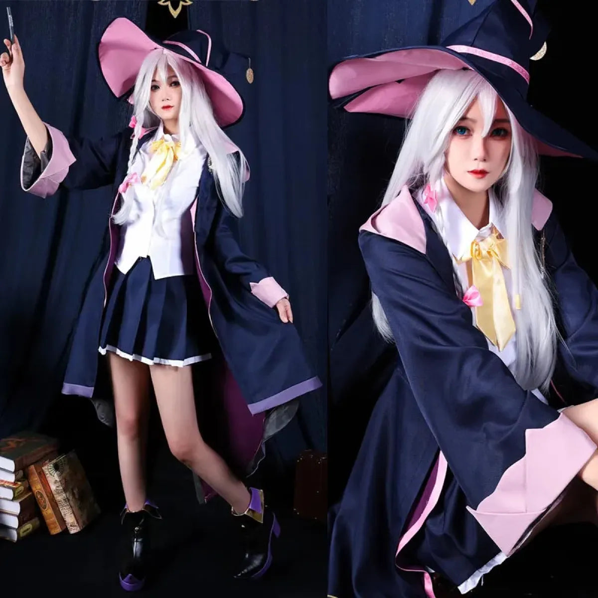 Wandering Witch Elaina Cosplay Costume – Full Set Halloween Outfit