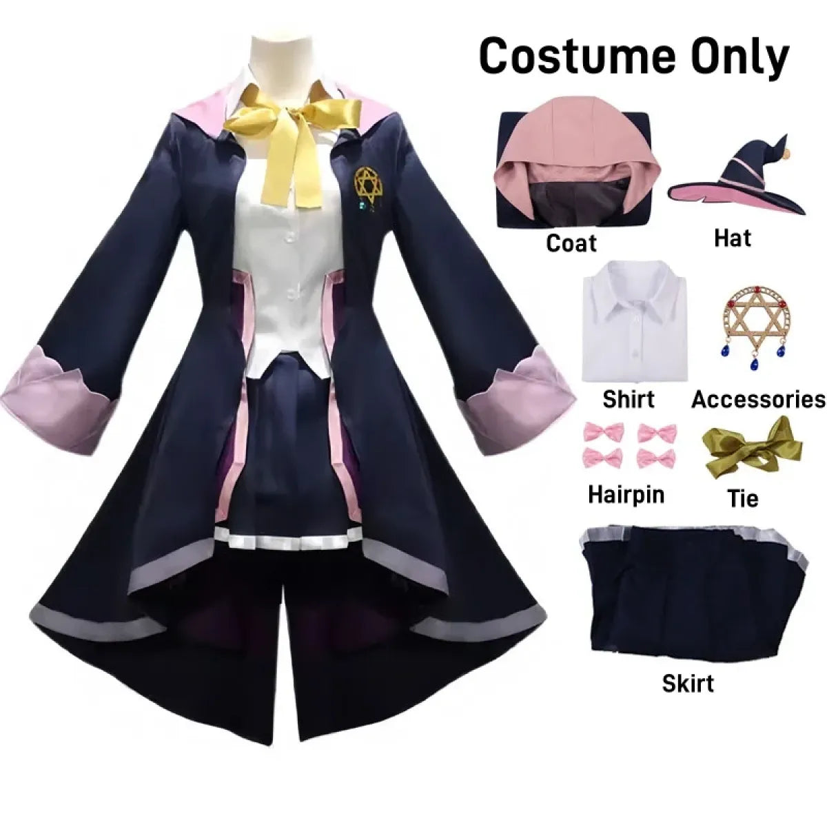 Wandering Witch Elaina Cosplay Costume – Full Set Halloween Outfit