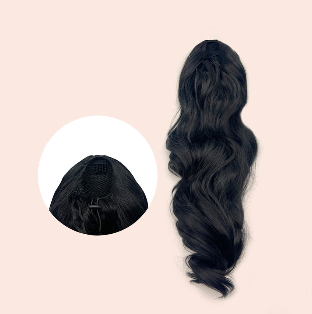 JBEXTENSION 22 Inches Ponytail Coulisse Curly WATERLILY