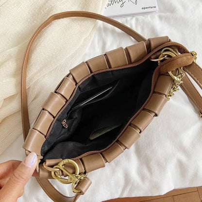 Weave Design Crossbody Bag