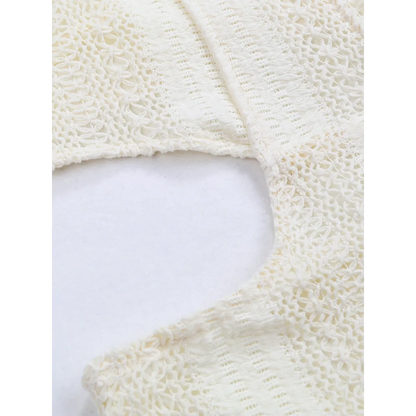 White Lace Turtleneck Dress: Sexy Slim Fit with Tassel Sleeves