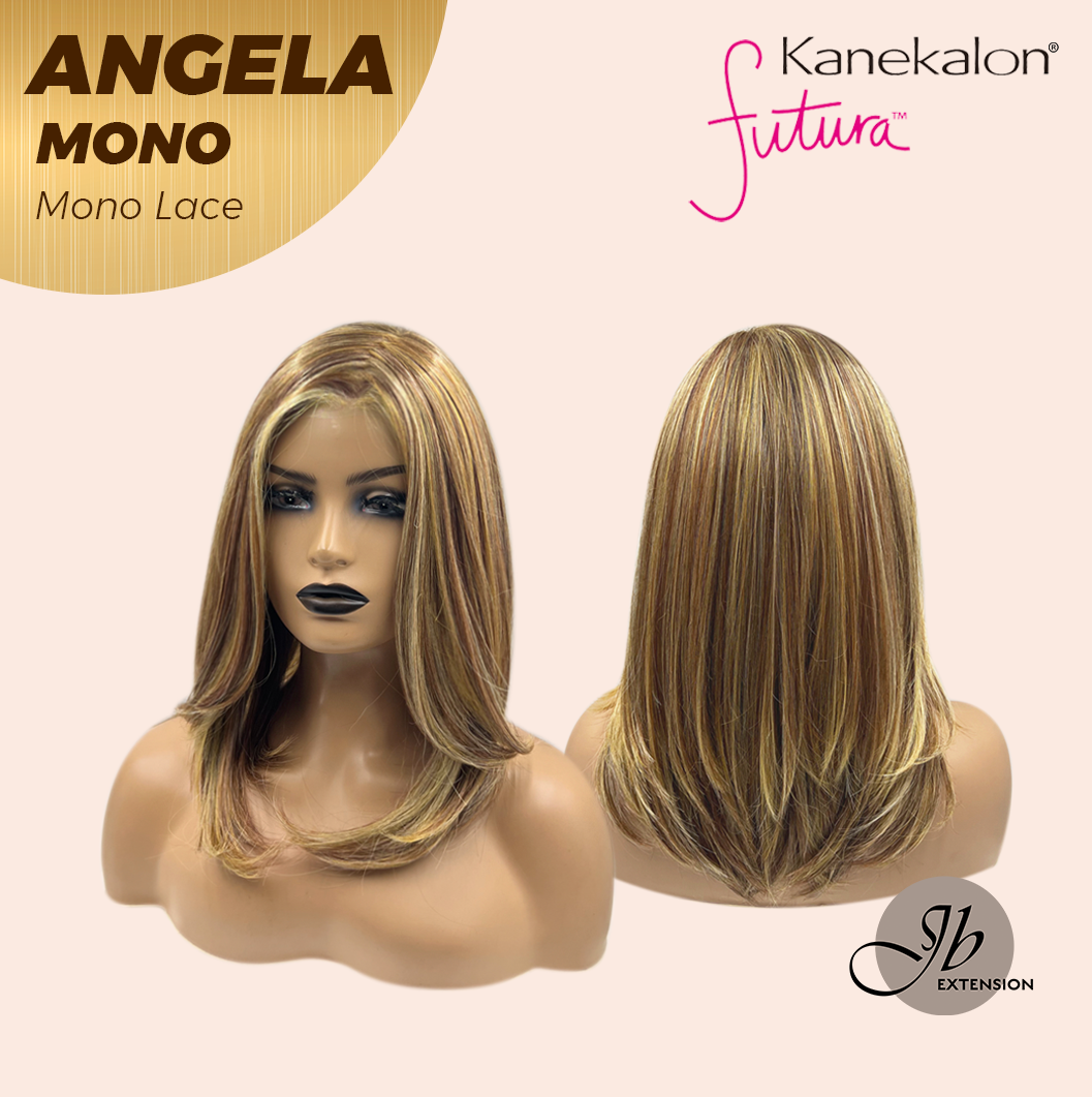 HOT OF SEASON -JBEXTENSION ANGELA MONO Monofilament Handmade Wig 6X5 Full Monofilament Hand Tied Top Wig 16 Inches Crème Caramel Mono Lace Wig With Anti-slip Silicone Strips Glueless Wig ANGELA MONO【BENDY EAR TABS】