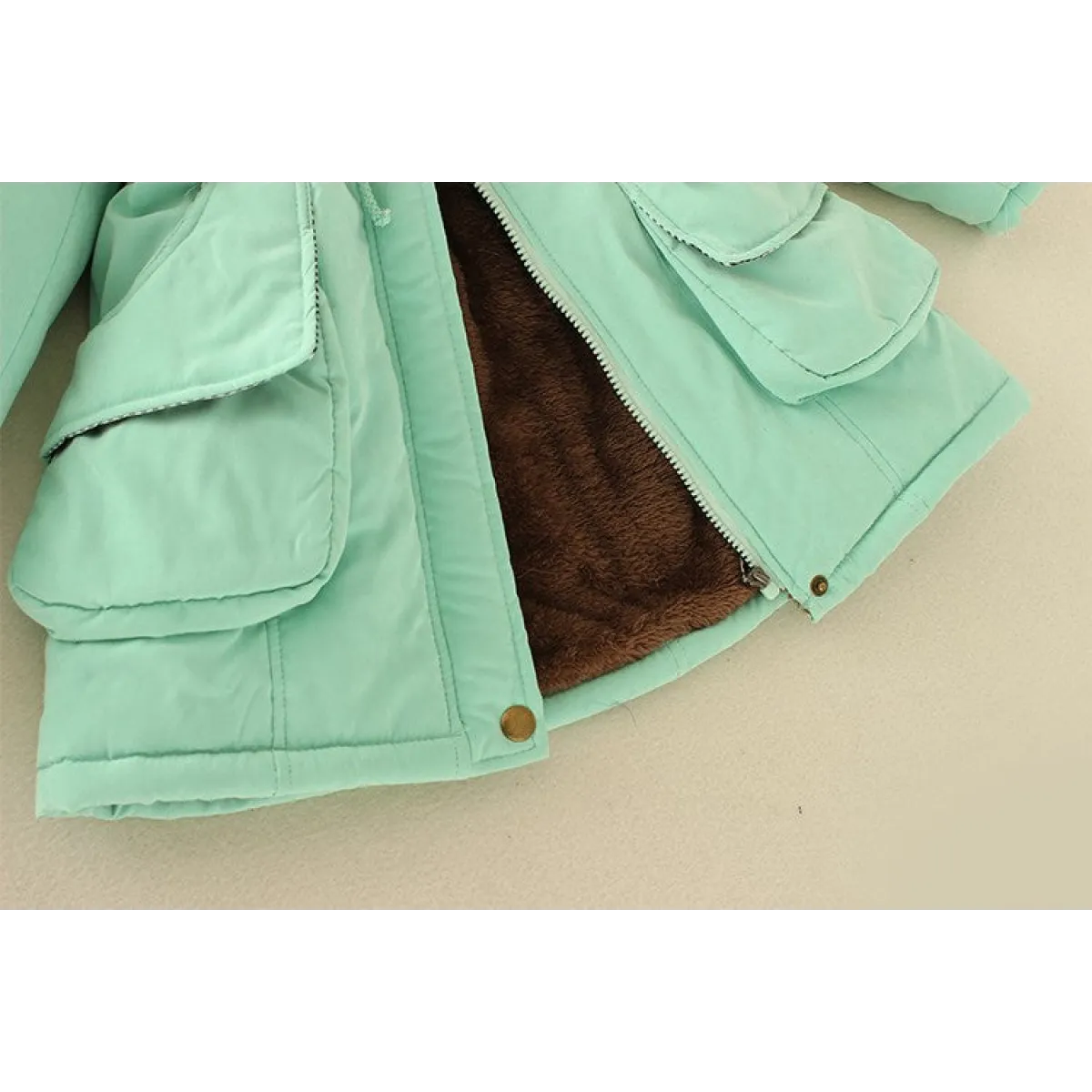 Women's Winter Cotton Jacket - Hooded Slim Fit Warm Parka