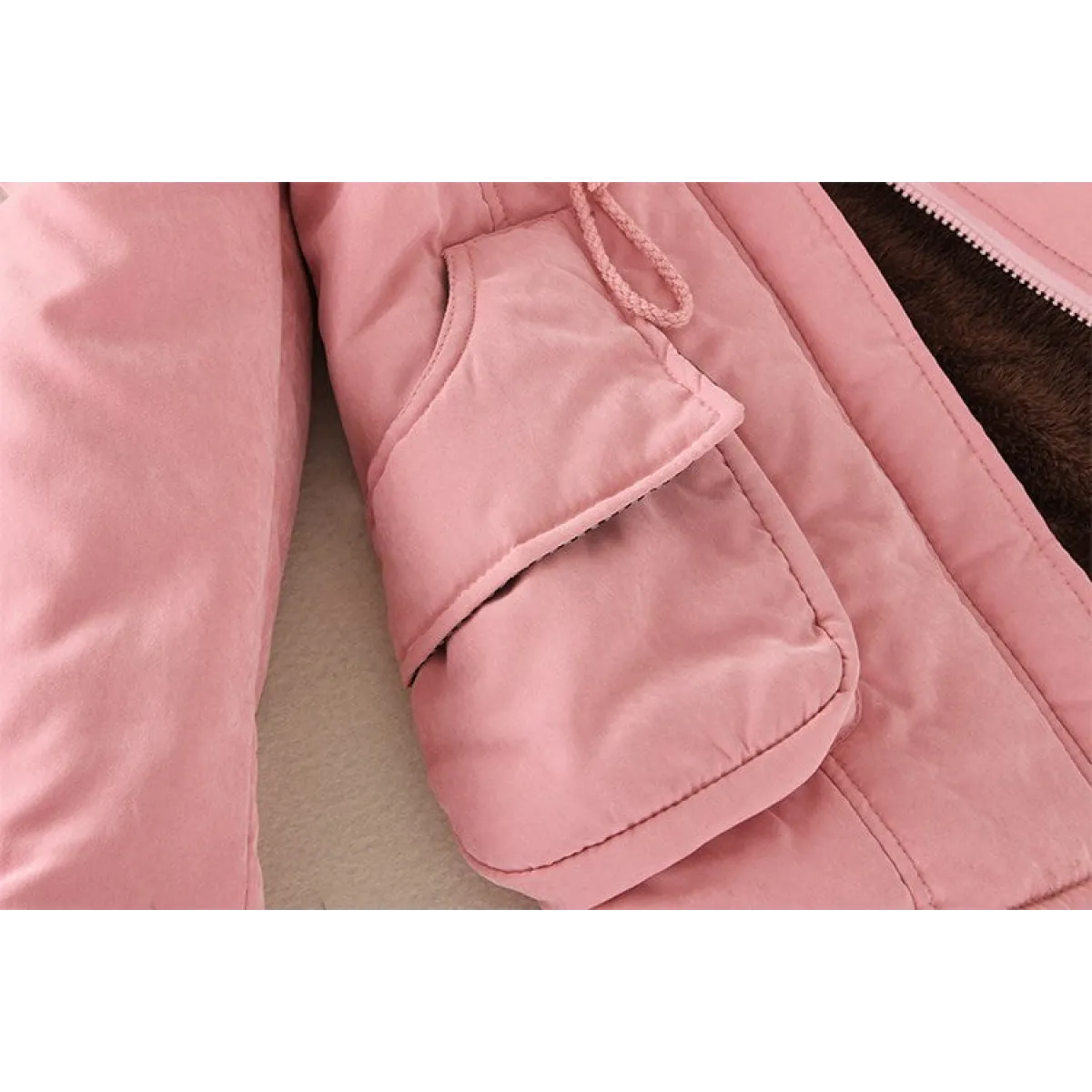 Women's Winter Cotton Jacket - Hooded Slim Fit Warm Parka