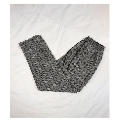 Women Streetwear Plaid Pants