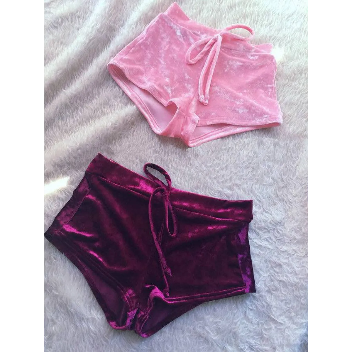 Women's Dolphin Velvet Shorts