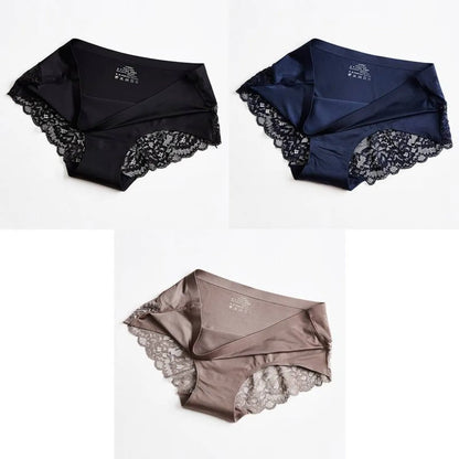 3 Seamless Panties With Lace