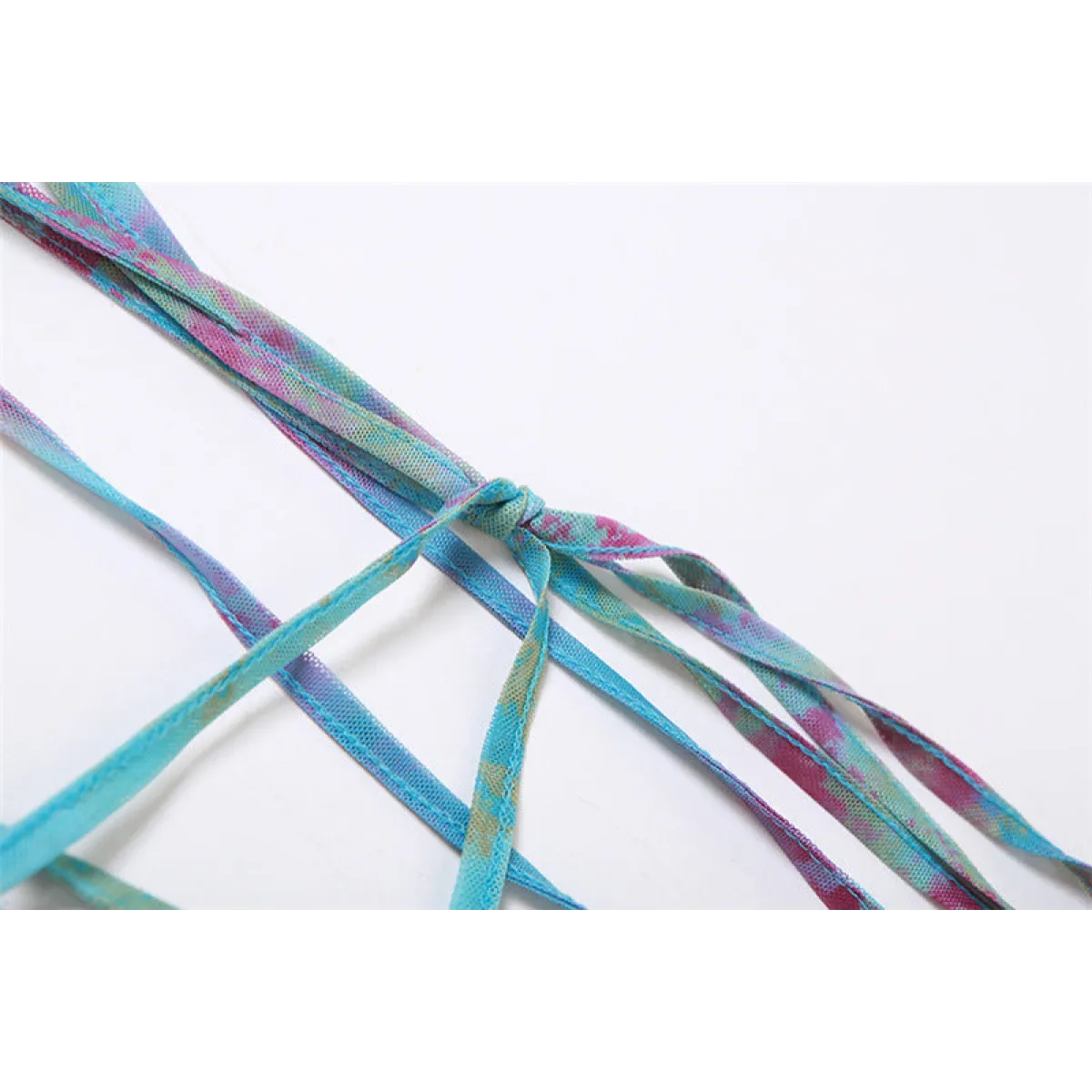 Tie-Dye Fairy Set – Butterfly Crop Top & Wrap Mini Skirt