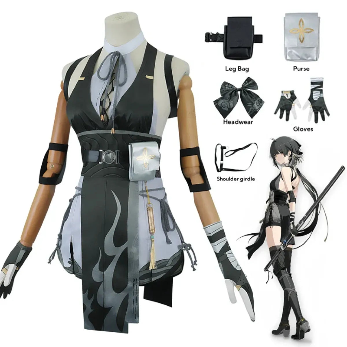 Wuthering Waves Rover Cosplay Costume – Full Set with Wig & Accessories
