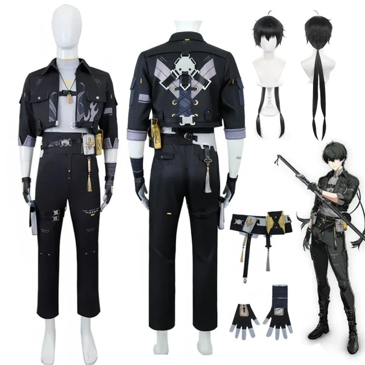 Wuthering Waves Rover Male Cosplay Costume – Full Set with Wig