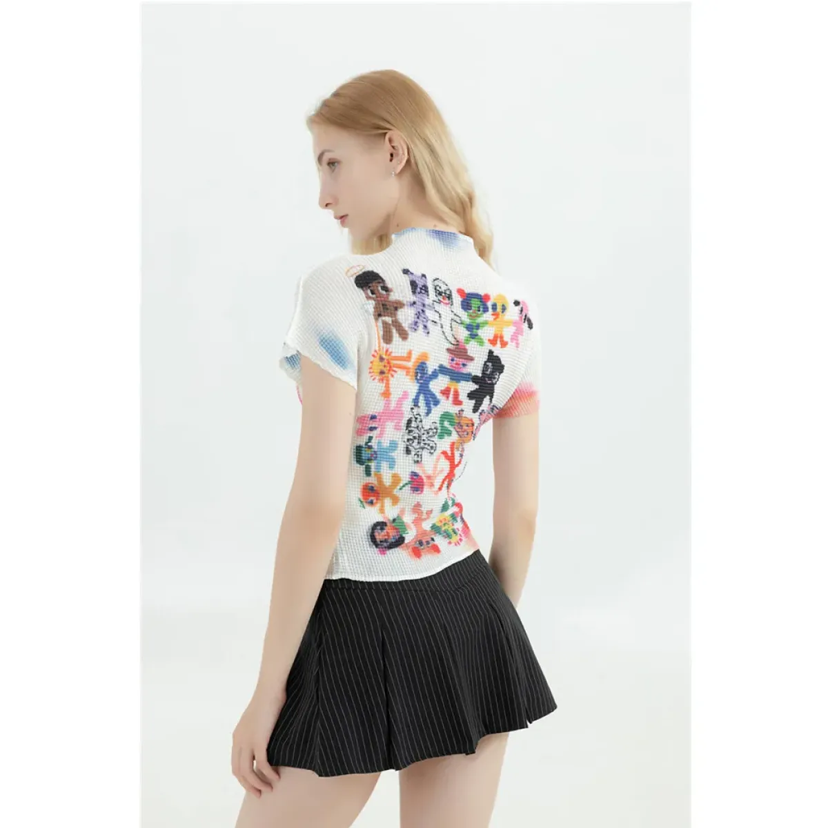 Y2K Graphic Print Women's T-Shirt - Harajuku Korean Fashion O-Neck Tee