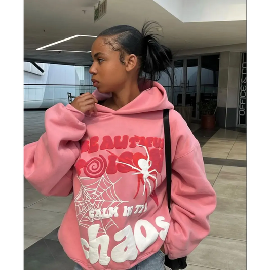 Y2K Harajuku Letter Print Hoodie Set: Hip Hop Streetwear