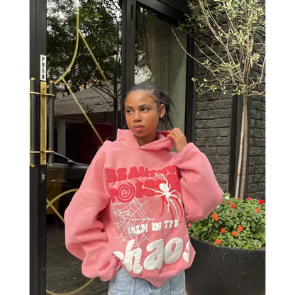 Y2K Harajuku Letter Print Hoodie Set: Hip Hop Streetwear