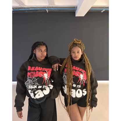 Y2K Harajuku Letter Print Hoodie Set: Hip Hop Streetwear