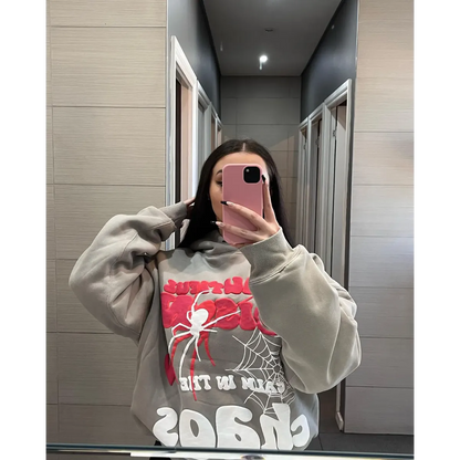 Y2K Harajuku Letter Print Hoodie Set: Hip Hop Streetwear