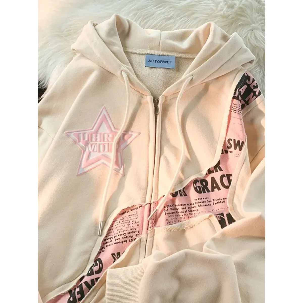 Y2K Vintage Zip-Up Hoodie