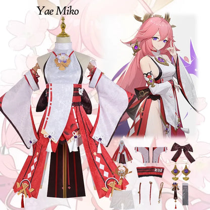 Yae Miko Cosplay Costume - Genshin Impact
